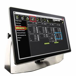 W22L100-SPA369-P Industrial Stainless 21.5&quot; LCD Display, Full IP69 with Conduit Pipe, 1920x1080, front panel stainless steel, VGA, Projective Capacitive Touch (USB), 100-240V AC to 12V DC, Power Adapter incl.