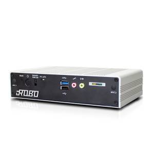 iROBO-6000-140-E Встраиваемый компьютер, Intel Celeron N3160 1.6-2.24ГГц, 4Гб DDR3L SO-DIMM, 128Гб SSD 2.5&quot; TLC, VGA, HDMI, 2xLAN, 4xCOM, 4xUSB, аудио, 2xMiniPCIe (mSATA), SIM-слот, адаптер AC/DC