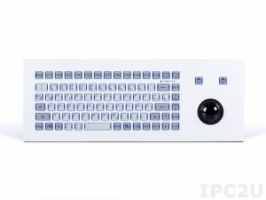 TKF-085b-TB38-MODUL-PS/2 Встраиваемая промышленная IP65 клавиатура, 85 клавиш, трекбол 38мм, PS/2
