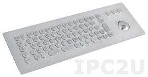 TKV-068-TB38V-MODUL-USB Встраиваемая промышленная вандалоустойчивая IP65 клавиатура, 68 клавиш, трекбол 38мм, USB